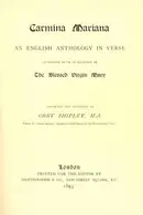 Book cover of Carmina Mariana