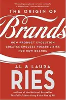 Book cover of The origin of brands : discover the natural laws of product innovation and business survival