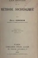 Book cover of Les règles de la méthode sociologique