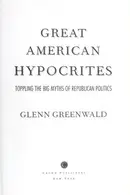 Book cover of Great American hypocrites