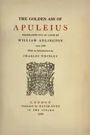 Book cover of The golden ass of Apuleius