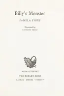 Book cover of Billy's monster