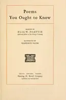 Book cover of Poems you ought to know