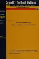 Book cover of Cram 101 textbook outlines to accompany Abnormal psychology