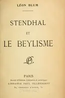 Book cover of Stendhal et le beylisme