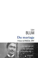 Book cover of Du mariage