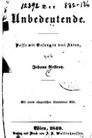 Book cover of Der Unbedeutende