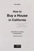 Book cover of How to buy a house in California