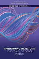 Book cover of Transforming Trajectories for Women of Color in Tech