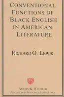 Book cover of Conventional Functions of Black English in American Literature