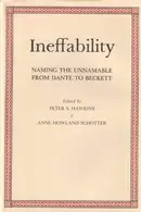Book cover of Ineffability, naming the unnamable