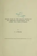 Book cover of Second note on the groups generated by operates transforming each other into their inverses