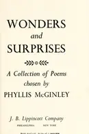 Book cover of Wonders and surprises; a collection of poems