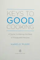 Book cover of Keys to good cooking