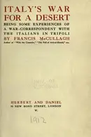 Book cover of Italy's war for a desert