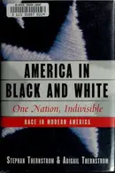 Book cover of America in black and white