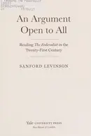 Book cover of An argument open to all