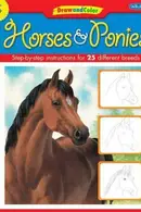 Book cover of Draw and color horses & ponies