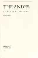Book cover of The Andes
