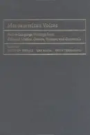 Book cover of MESOAMERICAN VOICES: NATIVE-LANGUAGE WRITINGS FROM COLONIAL MEXICO, OAXACA, YUCATAN,...; ED. BY MATTHEW RESTALL