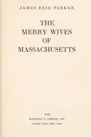 Book cover of The merry wives of Massachusetts