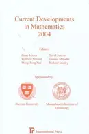Book cover of Current Developments in Mathematics 2004