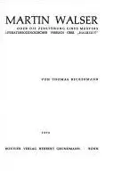 Book cover of Martin Walser