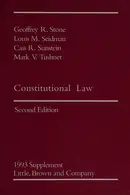 Book cover of Constitutional Law 1993 Supplement
