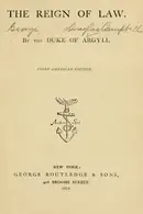 Book cover of The reign of law