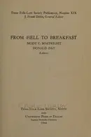 Book cover of From hell to breakfast