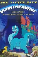 Book cover of The Little Blue Brontosaurus