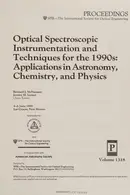 Book cover of Optical spectroscopic instrumentation and techniques for the 1990s