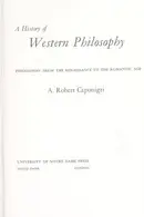 Book cover of A history of western philosophy