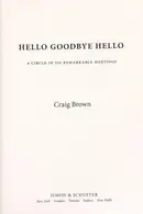 Book cover of Hello goodbye hello