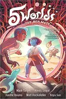 Book cover of The red maze