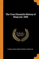 Book cover of The True Chronicle History of King Leir