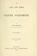 Book cover of The life and times of Oliver Goldsmith
