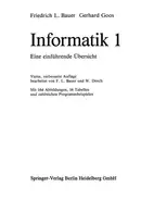 Book cover of Informatik 1