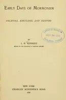 Book cover of Early days of Mormonism
