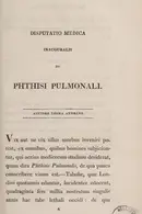 Book cover of Dissertatio medica inauguralis, de phthisi pulmonali