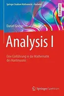 Book cover of Analysis I