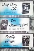Book cover of Ding dong bell; The obituary club; Deadly purpose