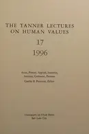 Book cover of The Tanner Lectures on Human Values 1996