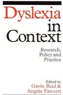 Book cover of Dyslexia in context