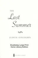 Book cover of The last summer