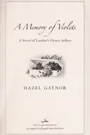 Book cover of Memory of Violets