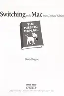 Book cover of Switching to the Mac Snow Leopard edition