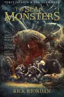 Book cover of The Sea of Monsters: The Graphic Novel