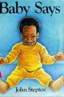 Book cover of Baby says