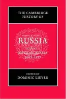 Book cover of The Cambridge History of Russia, Volume 2: Imperial Russia, 1689-1917